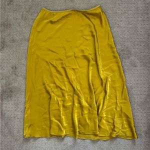 Gold Zara slip skirt
